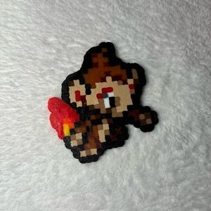 Pokémon Chimchar Perler bead handmade